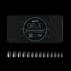APRÉS Gel-X, embouts amande naturelle, ajustement précis et fini naturel.