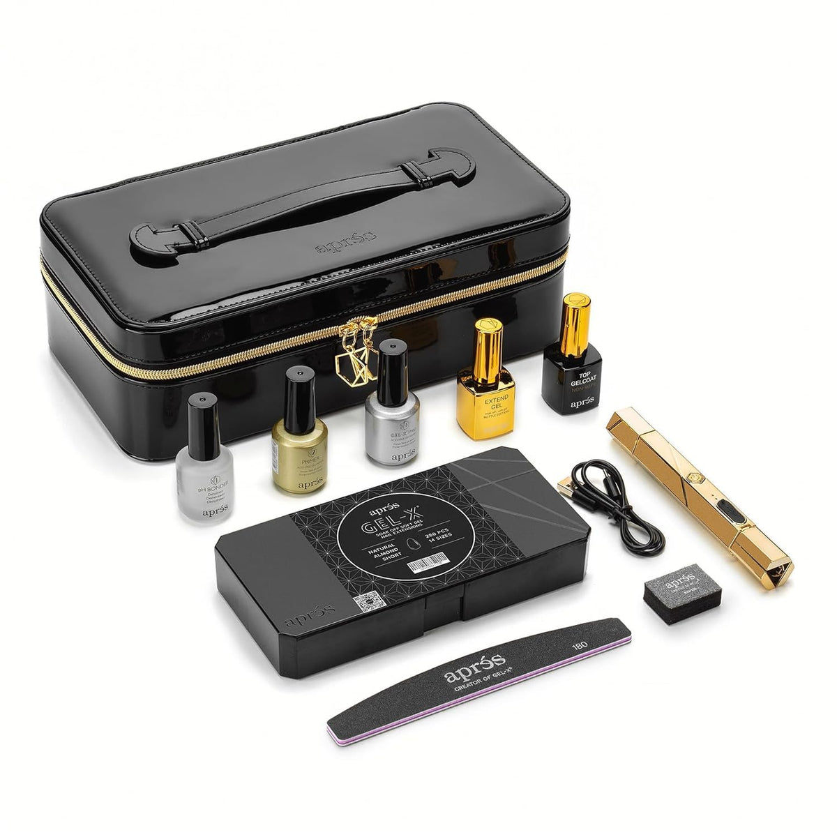 APRÉS Gel-X kit starter complet prêt à démarrer les extensions gel pour salon ou domicile.