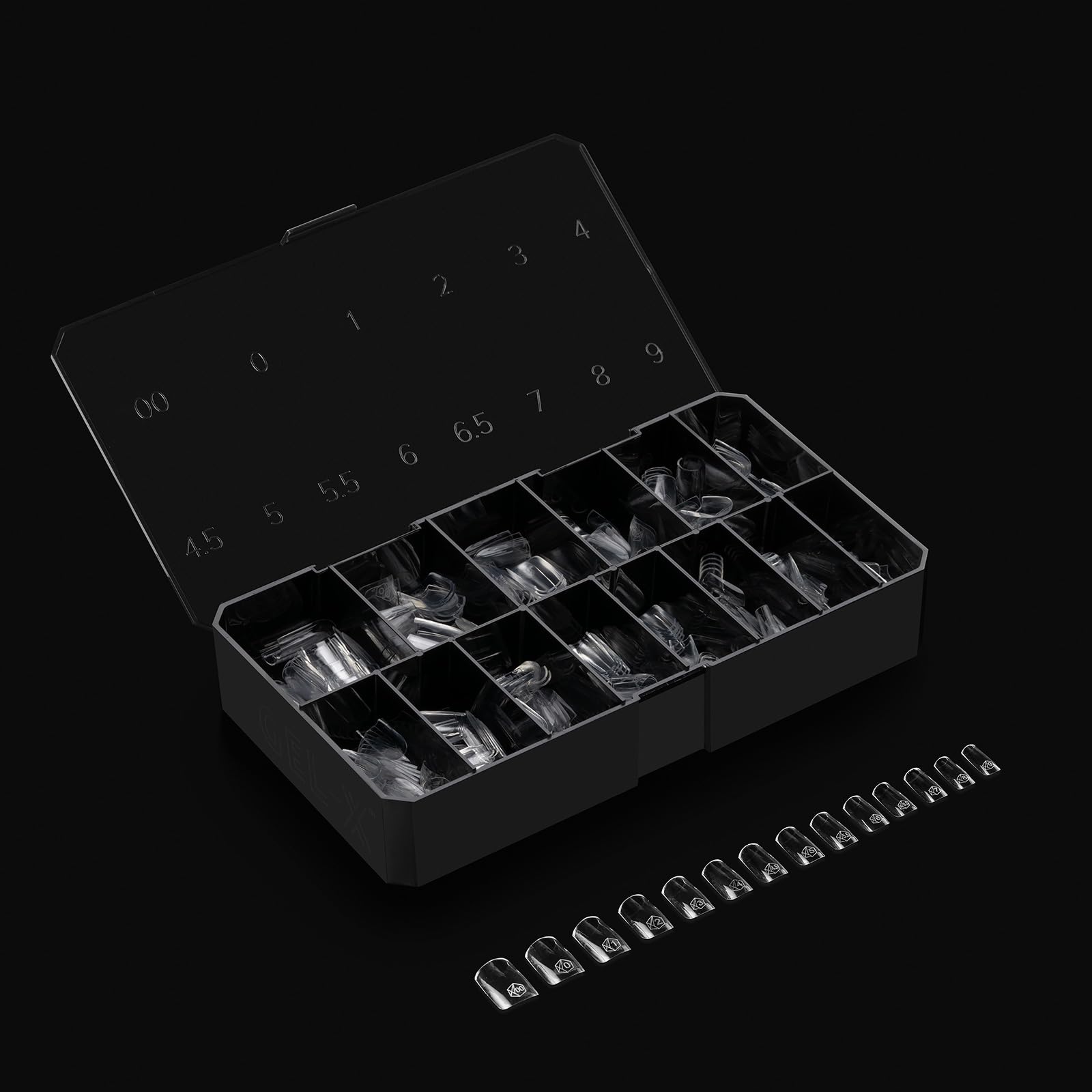 APRÉS Gel-X ligne sculptée, courbe prononcée et apex marqué.