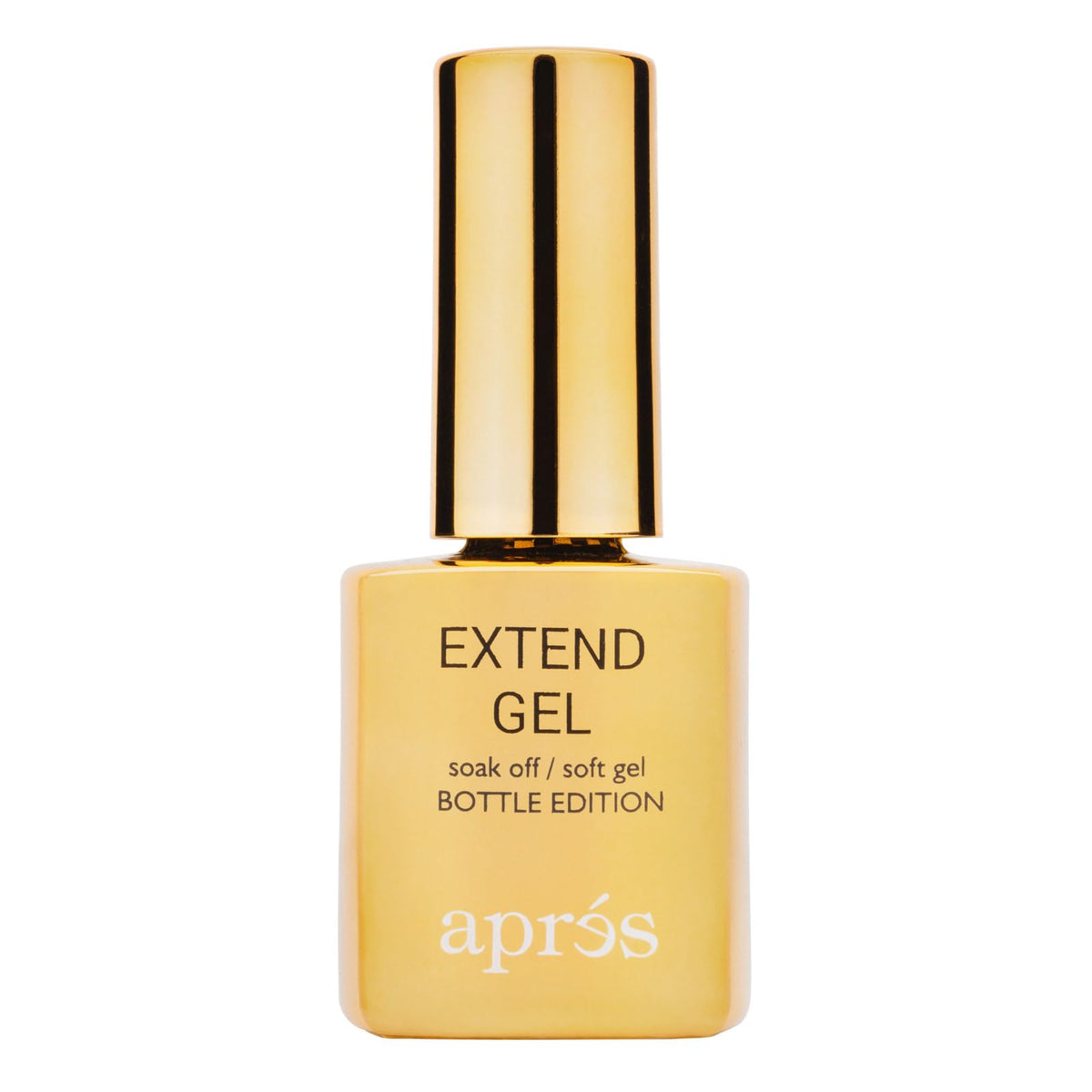 APRÉS Gel Extend – bouteille dorée 15 ml pour une application Gel-X précise.