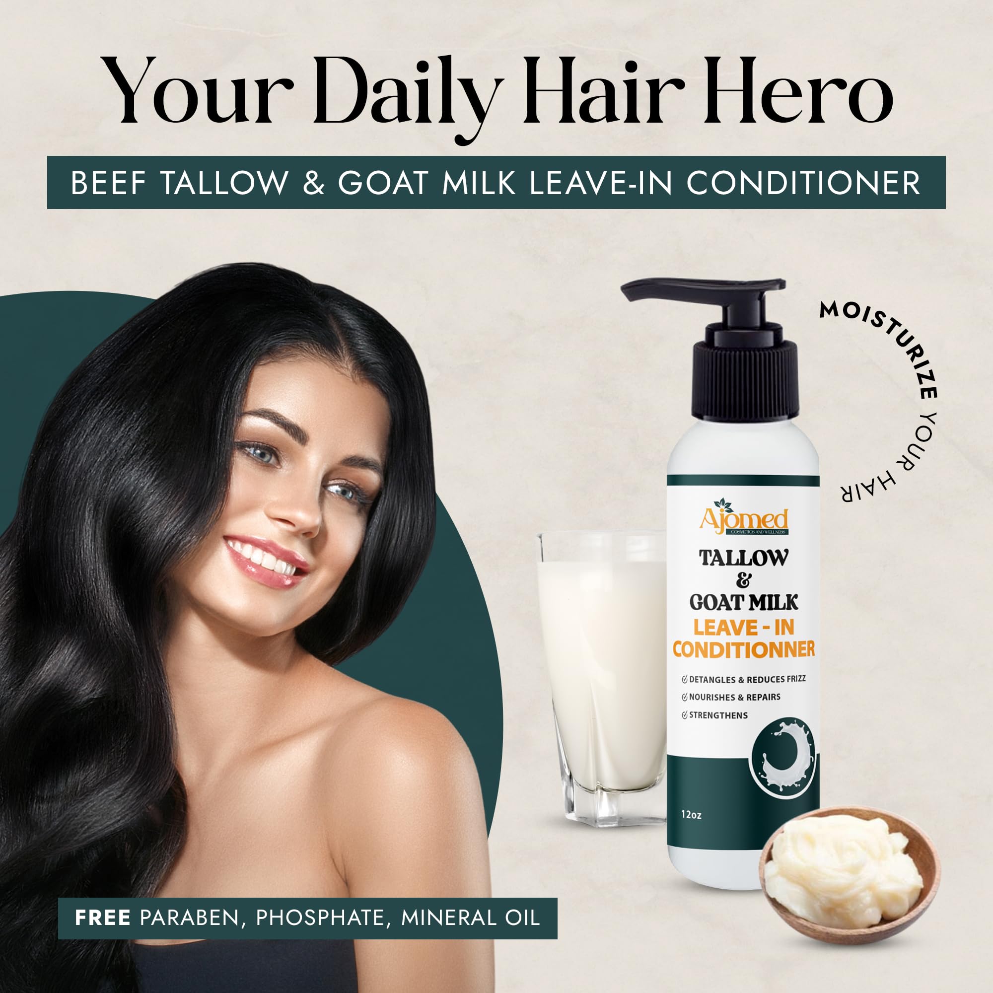 Texture crème apaisante prête à nourrir les cheveux bouclés.