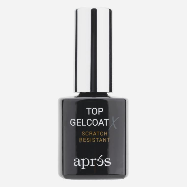 APRÉS Top Gelcoat X: brillance étincelante et longue tenue sur ongles.