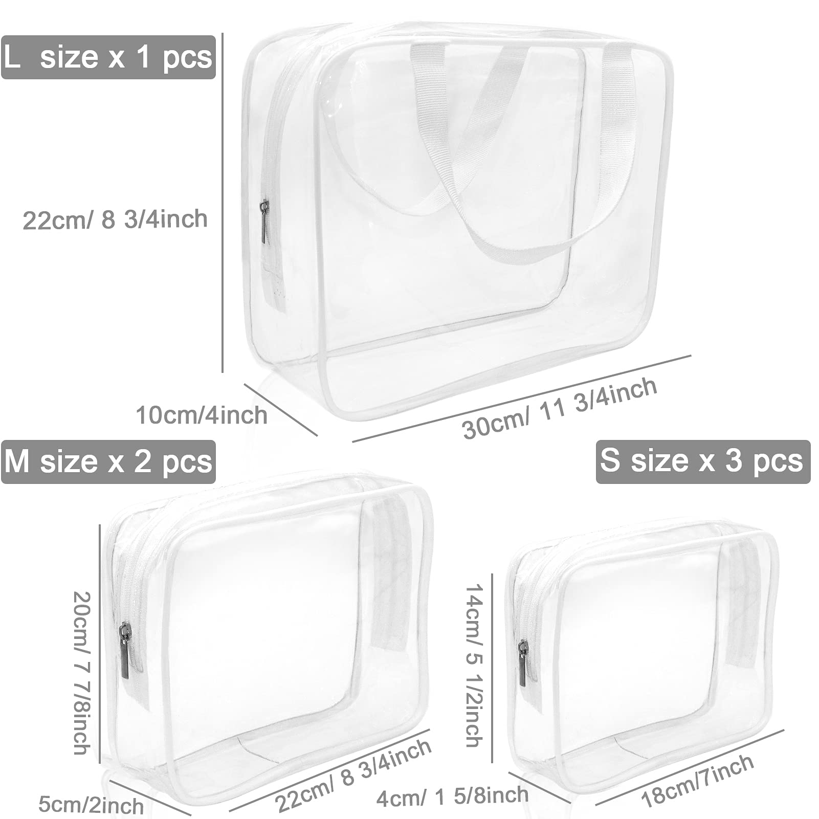 APREUTY sac maquillage transparent fermeture, sécurité et organisation lors des déplacements.