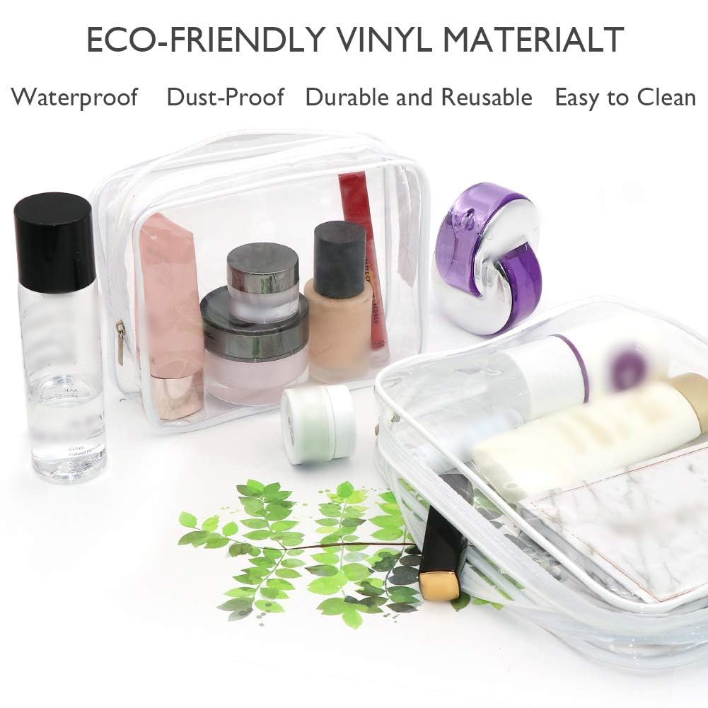 APREUTY sac maquillage transparent moyen 2, accès rapide et clair.
