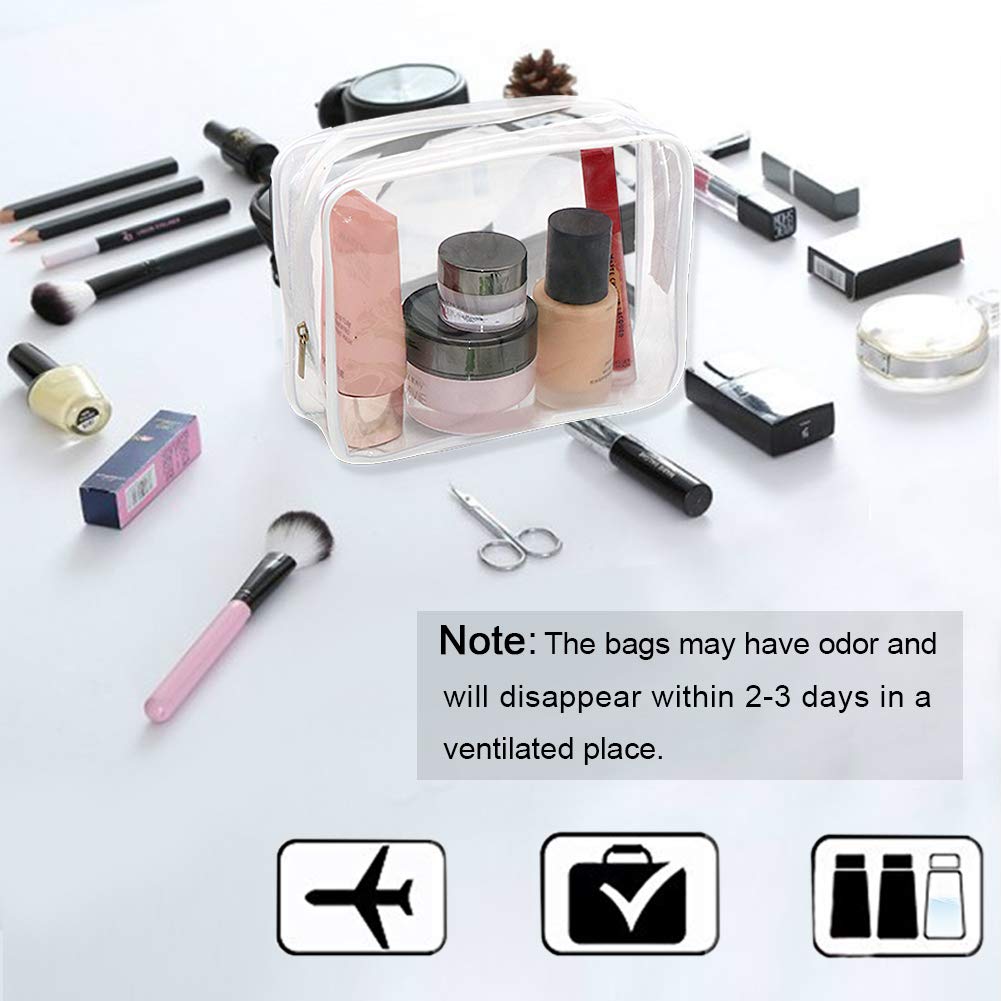 APREUTY sac maquillage transparent petit 2, rangement compact et pratique.