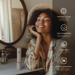 Aprilous lavage par rotation élimine les résidus de maquillage en douceur, pour un nettoyage efficace.