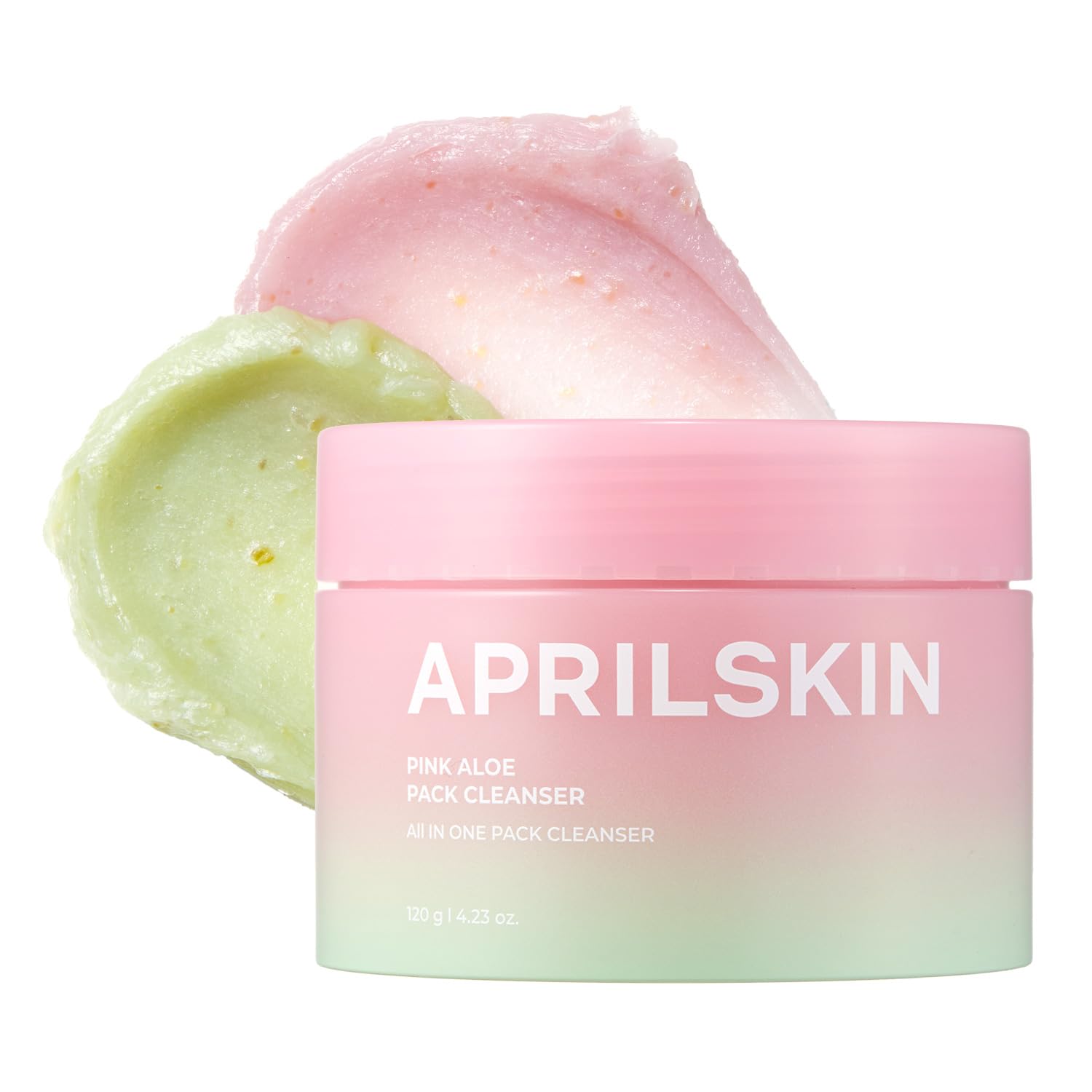 APRILSKIN Aloé Rose Nettoyant Visage en flacon, démaquillage efficace