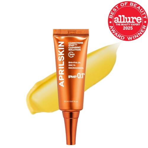 Goutte APRILSKIN Carrotene IPMP appliquée sur une zone problématique pour soin ciblé.