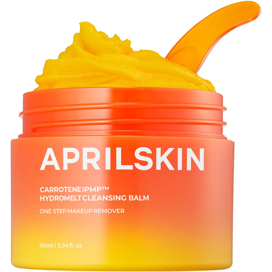 APRILSKIN Carrotene IPMP Hydromelt balm close-up for gentle makeup removal