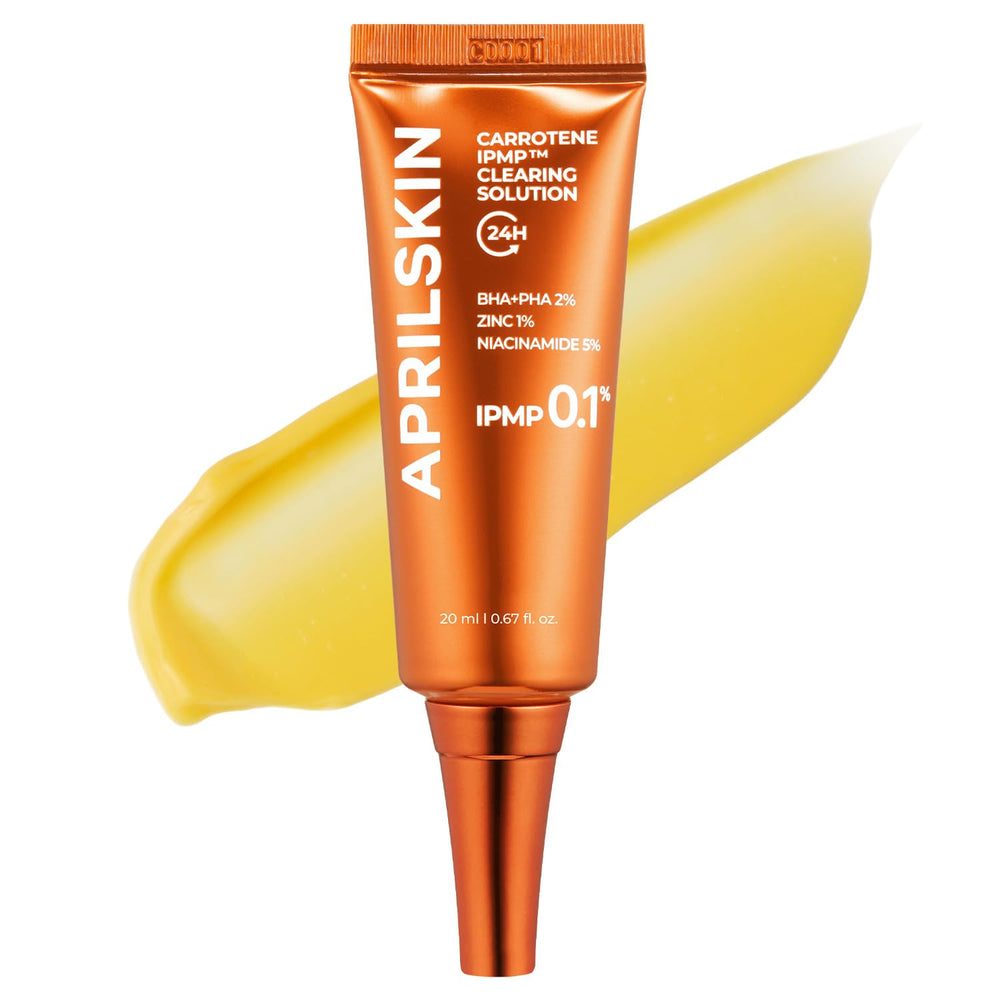 APRILSKIN Carrotene IPMP en bouteille, solution éclaircissante prête pour un usage ciblé.
