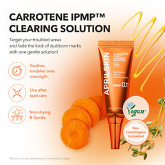 Texture fluide APRILSKIN Carrotene IPMP s'étale en douceur sans dessèchement.