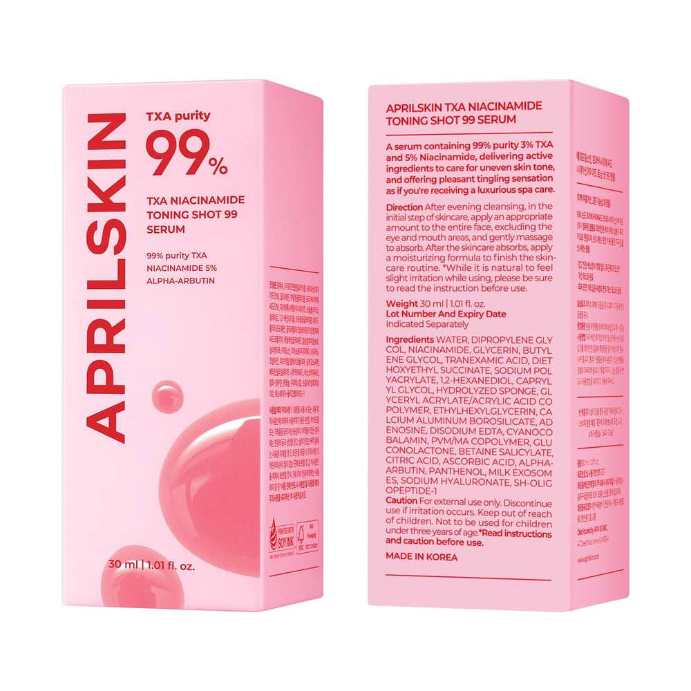 APRILSKIN Clinically tested low-irritation concept depicted.
