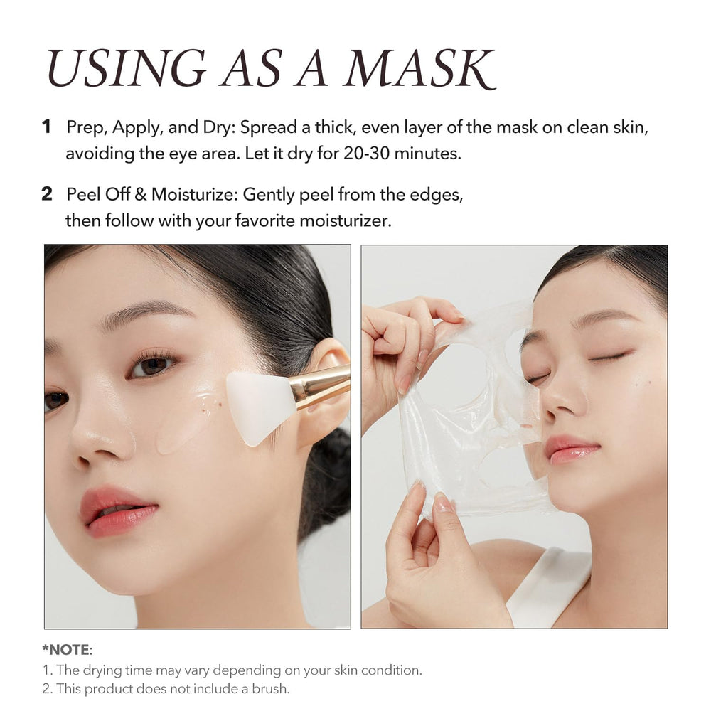 APRILSKIN masque-peel-off calendula : utilisation mains-libres avec pinceau Jelly non inclus