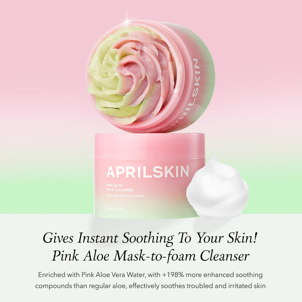 Texture gelato du nettoyant APRILSKIN adhérant aux pores