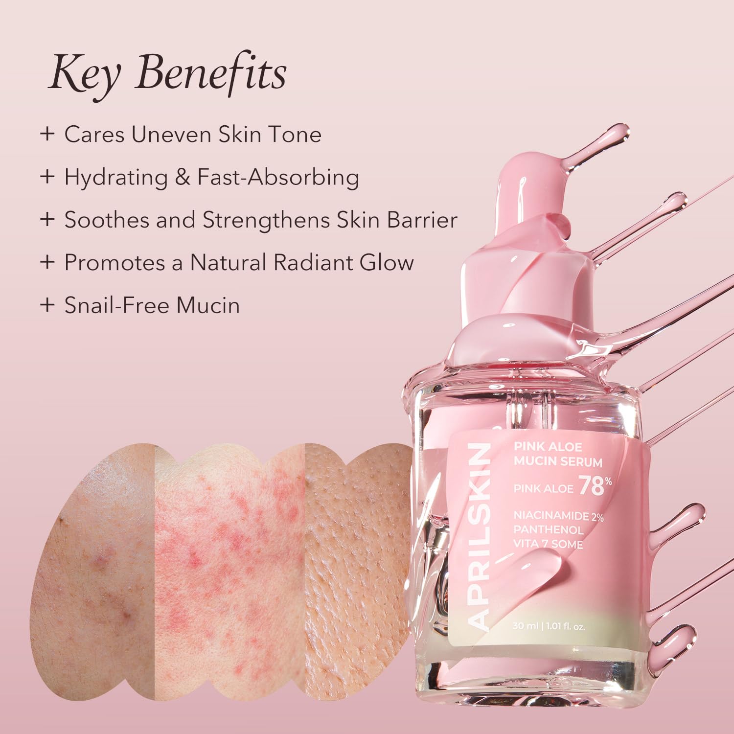 APRILSKIN application veloutée pour peau doucement nourrie.