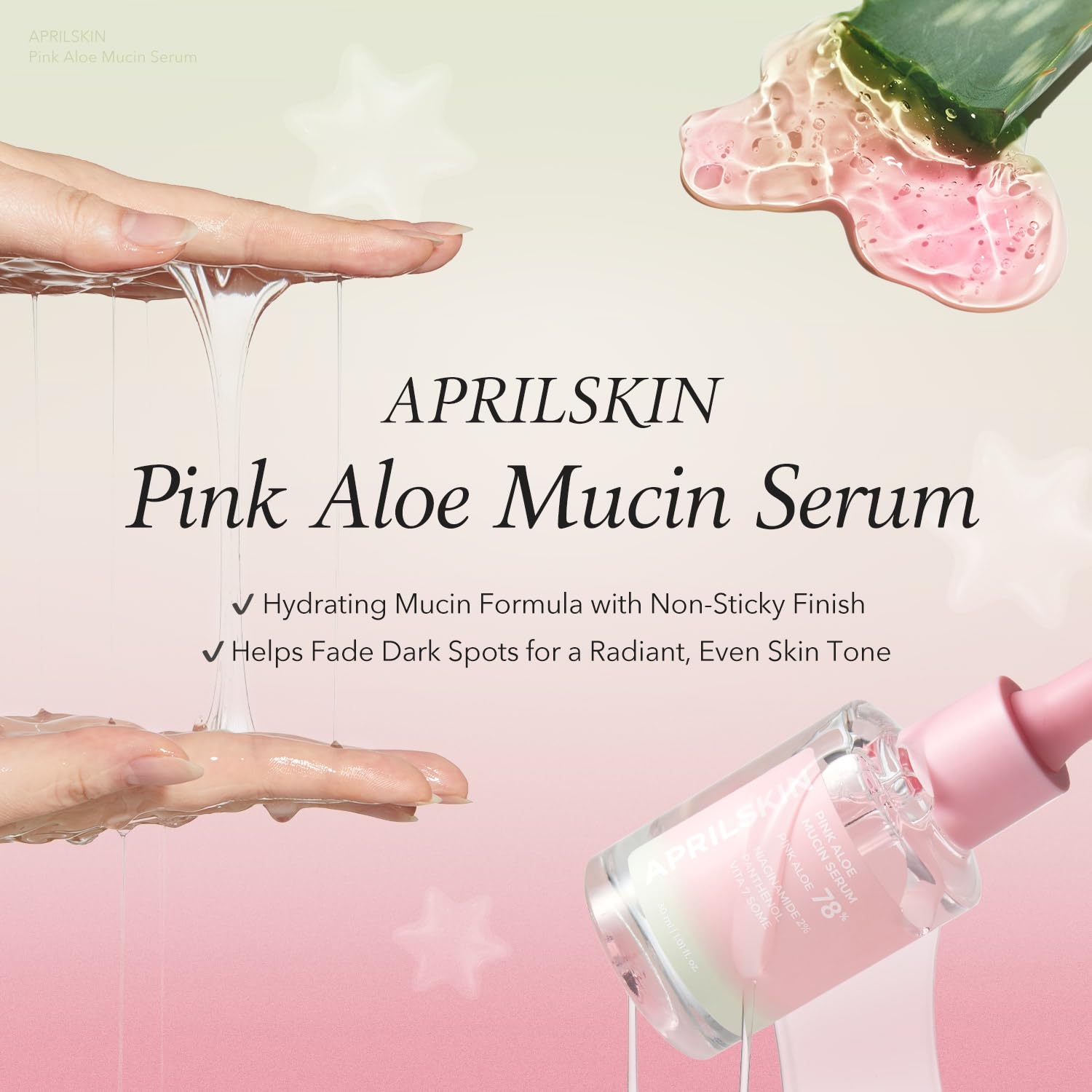 APRILSKIN sérum hydratation rapide sans collant, expérience légère.
