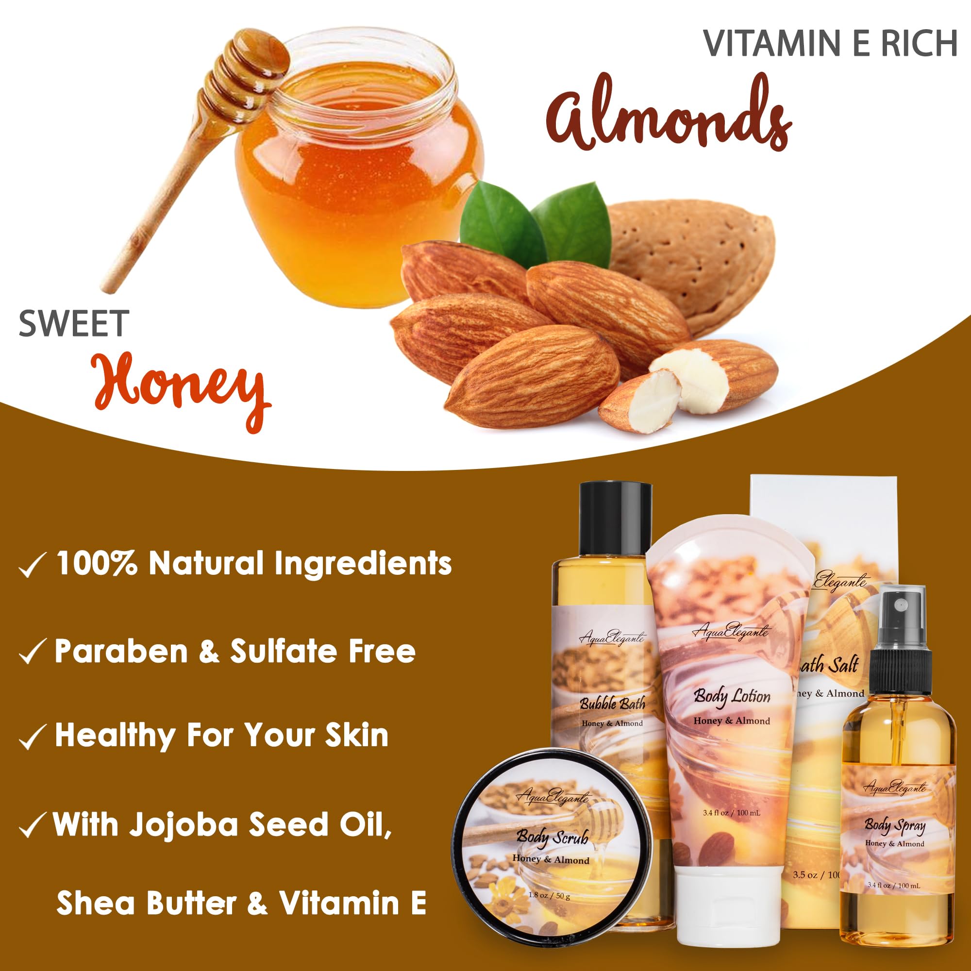 Sels de bain relaxants Aqua Elegante, parfum subtil pour détente.
