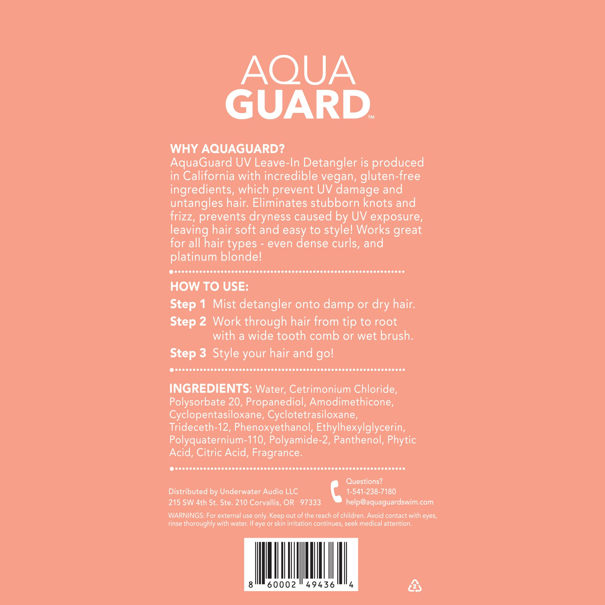 Aqua Guard certifié anti-cruauté envers les animaux