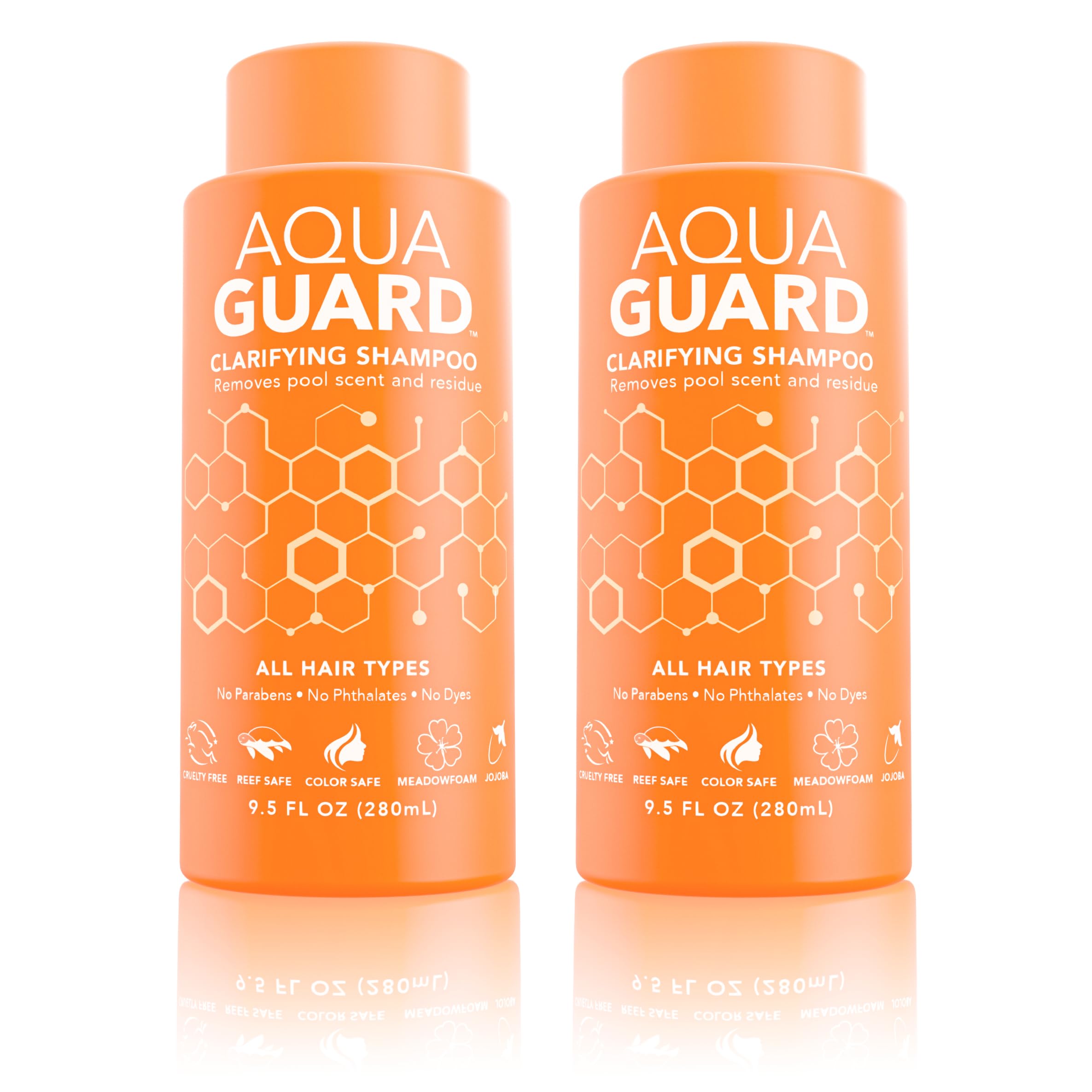 Aqua Guard Shampoing clarifiant : bouteille clarifiant prête pour le rinçage après piscine.
