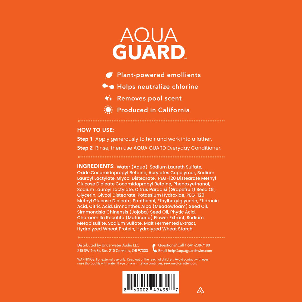 Aqua Guard Shampoing certifie vegan : formule végane respectueuse des cheveux et de l’environnement.