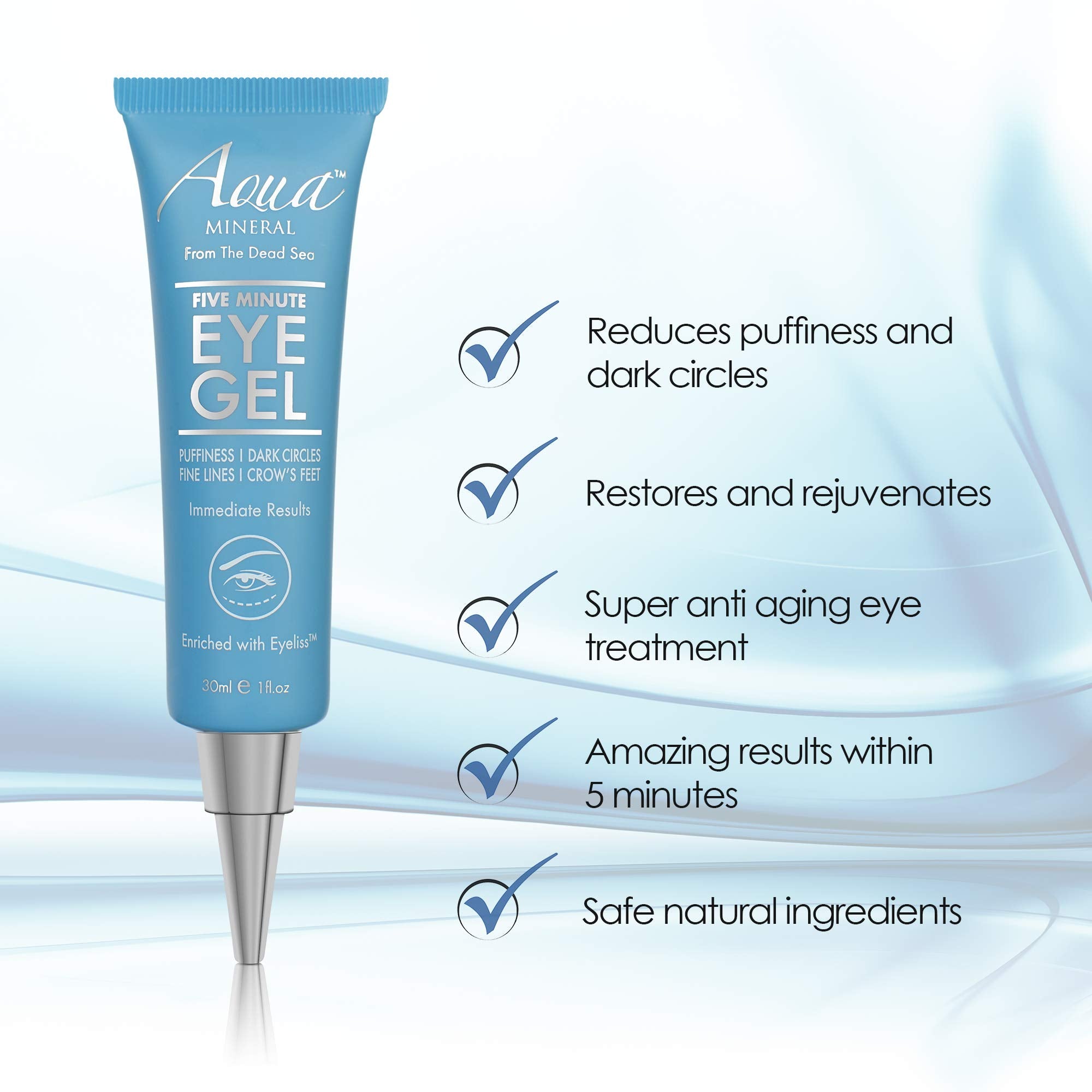 Gel Aqua Mineral Yeux: formule sans parabènes et sans silicones