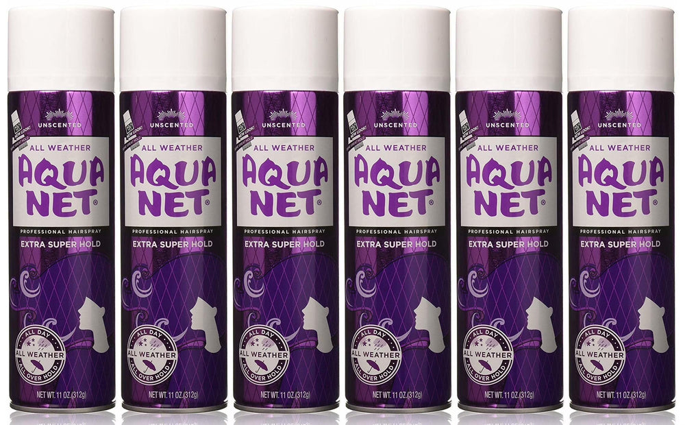 Aqua Net Extra Super Hold: bouteille 11 oz, fixation durable et sans parfum.