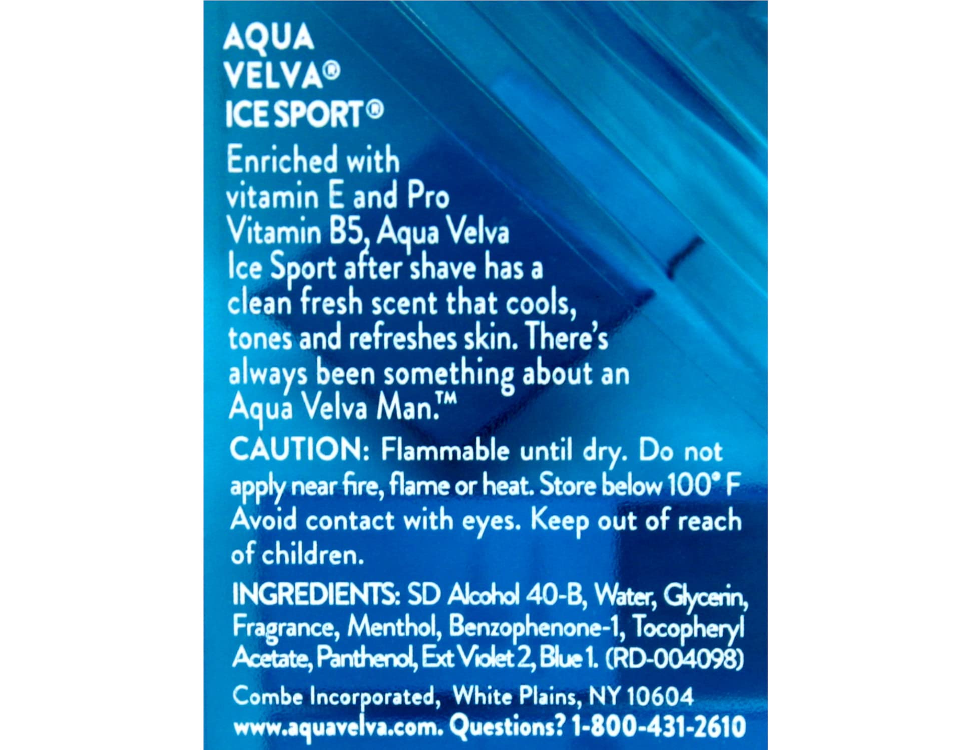 Aqua Velva Ice Sport, pack de six bouteilles pour une routine durable.