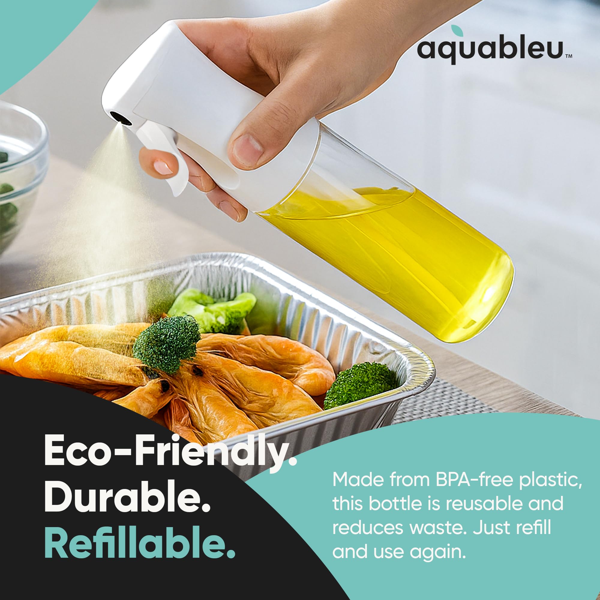 Aquableu, prise en main confortable et design sans fuite.