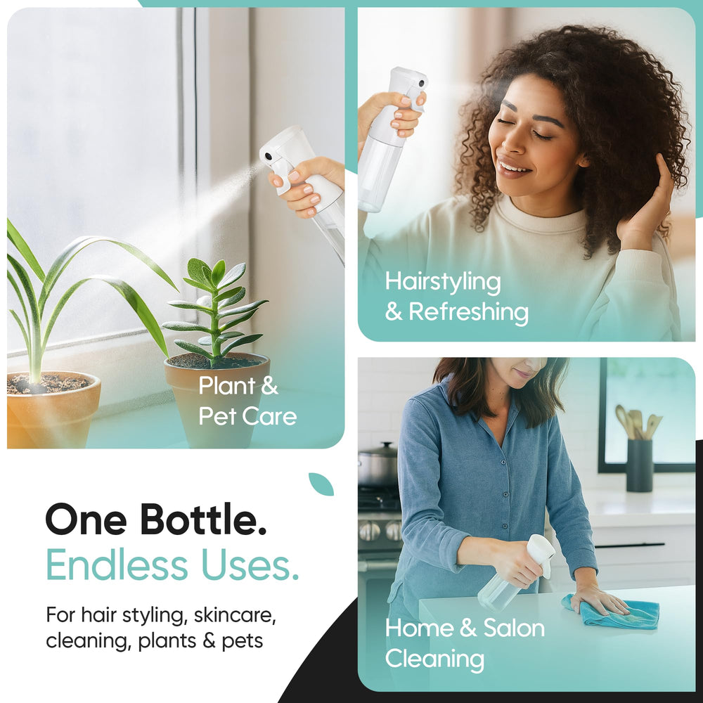 Aquableu, remplissage facile et réutilisable du flacon spray.
