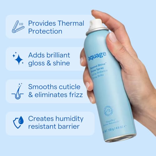 Aquage Beyond Shine – vaporisateur-brume-fine: application légère pour des cheveux éclatants.