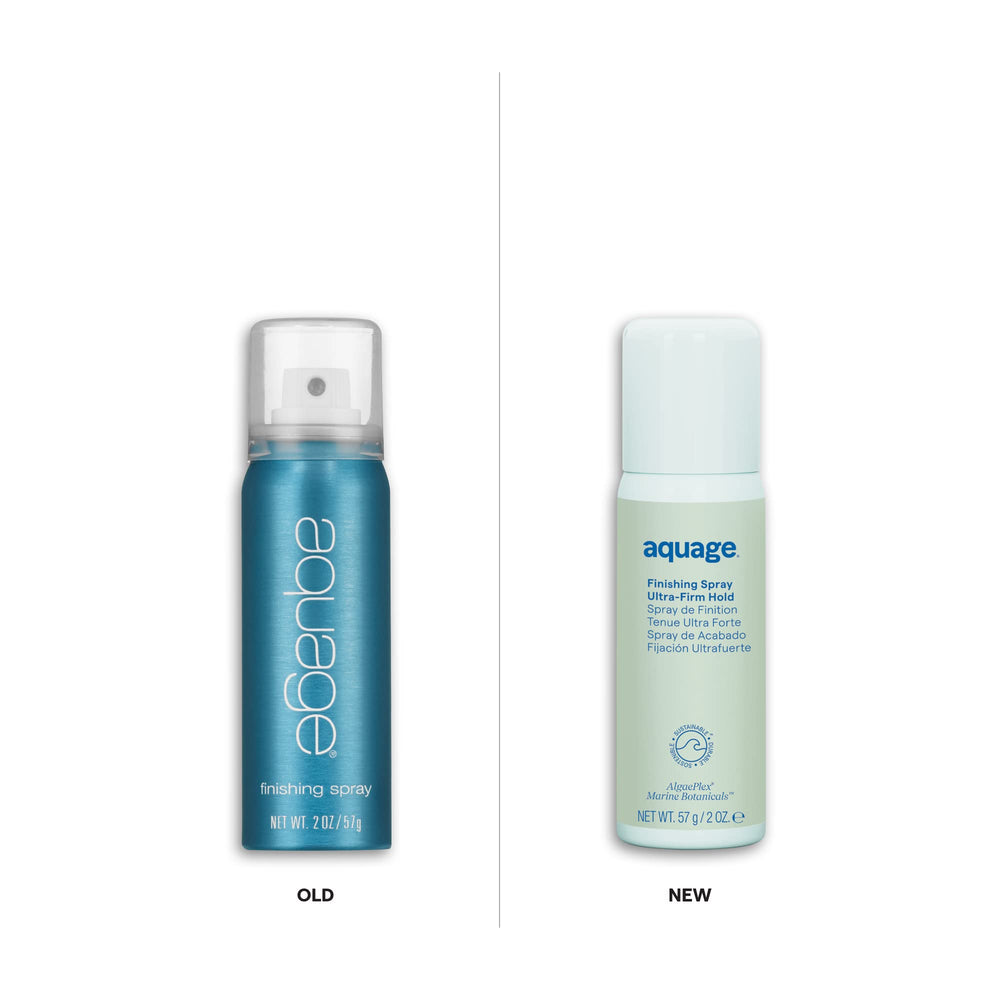 Aquage Finishing Spray — brume ultra-fine pour une application légère et une brillance naturelle.