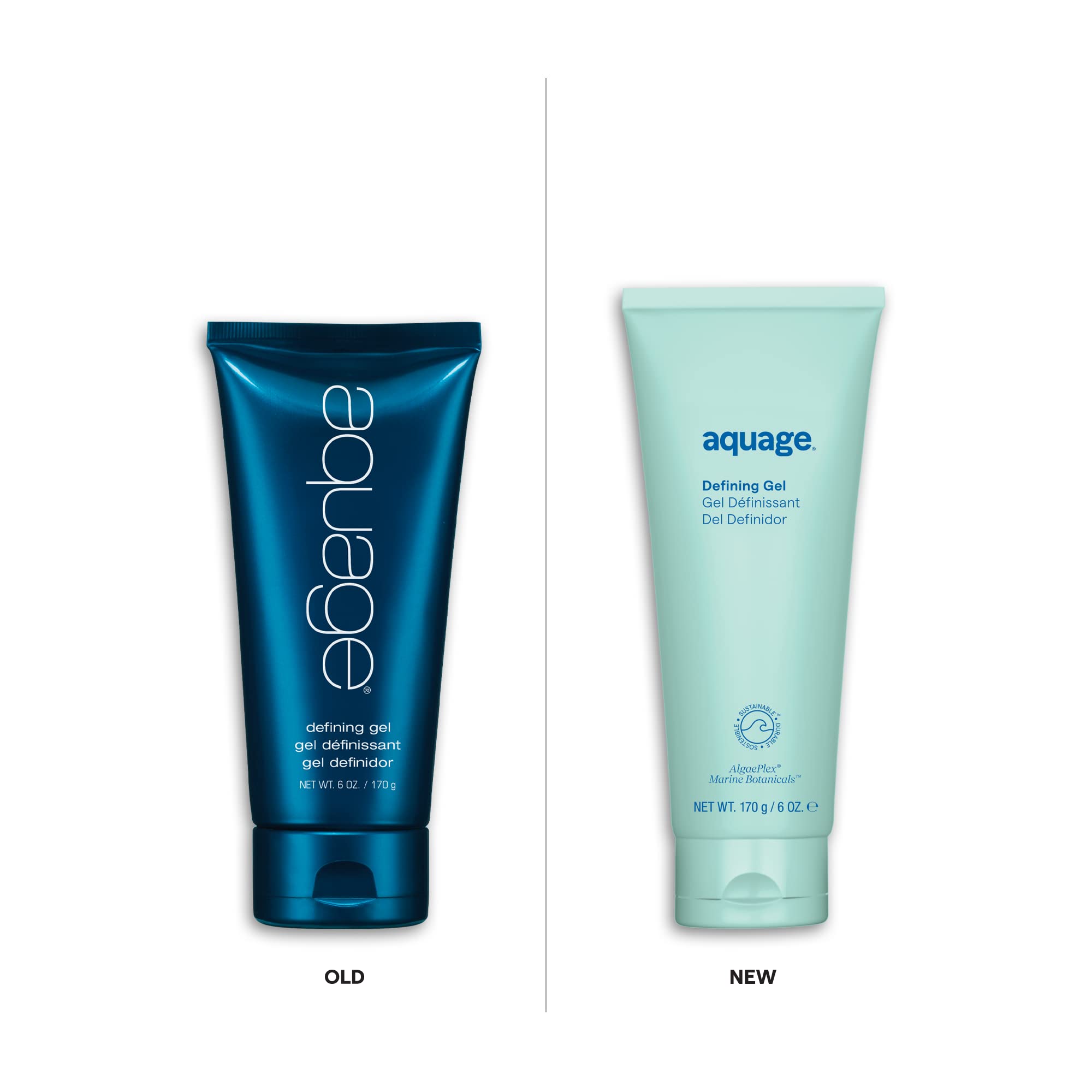 AQUAGE Gel Définissant pour cheveux bouclés naturels, boucles plus définies.