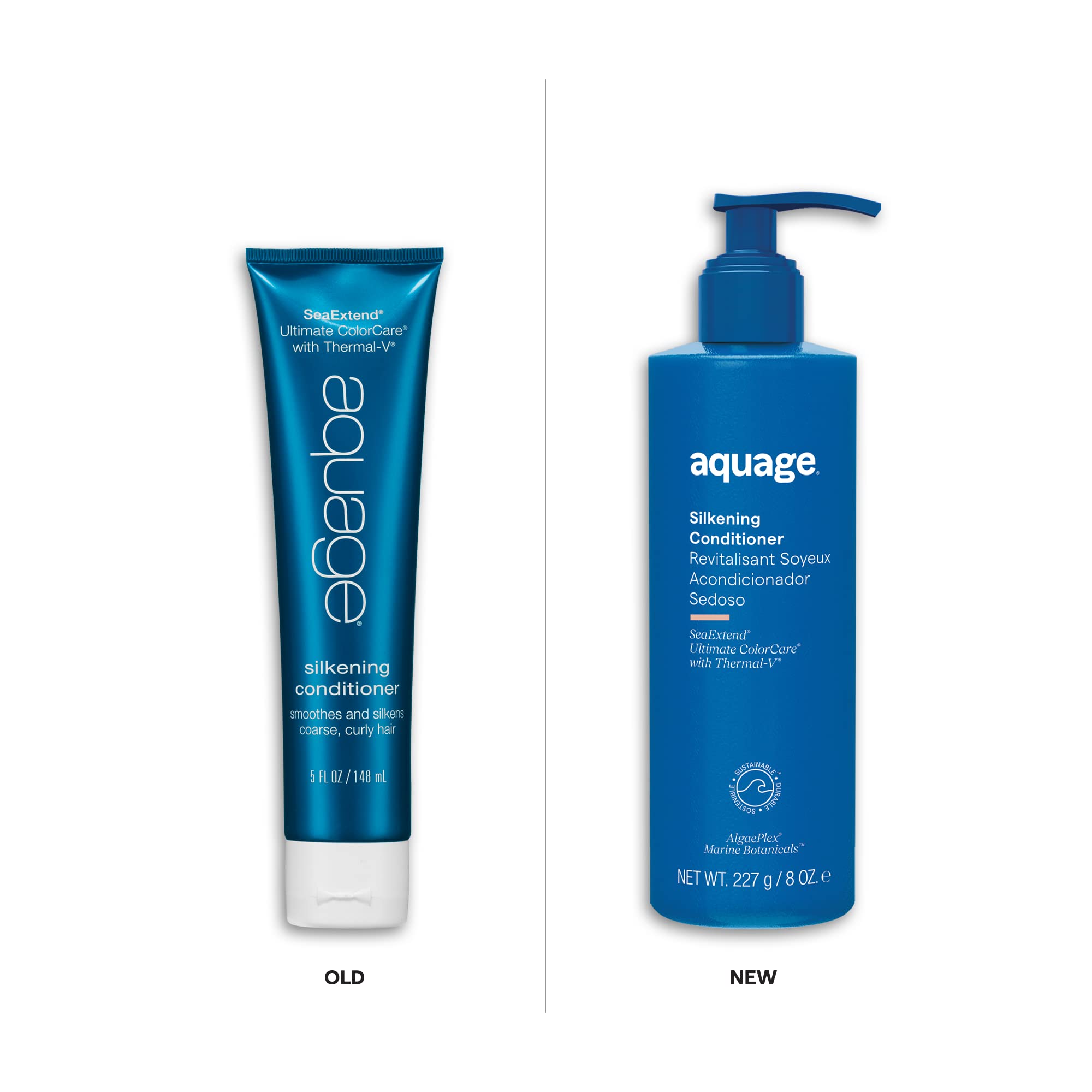 Démêlage facile avec SeaExtend Silkening Conditioner Aquage après lavage.