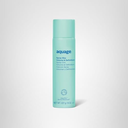 Aquage Spray Wax emballage avec étiquette claire et recyclage facile.