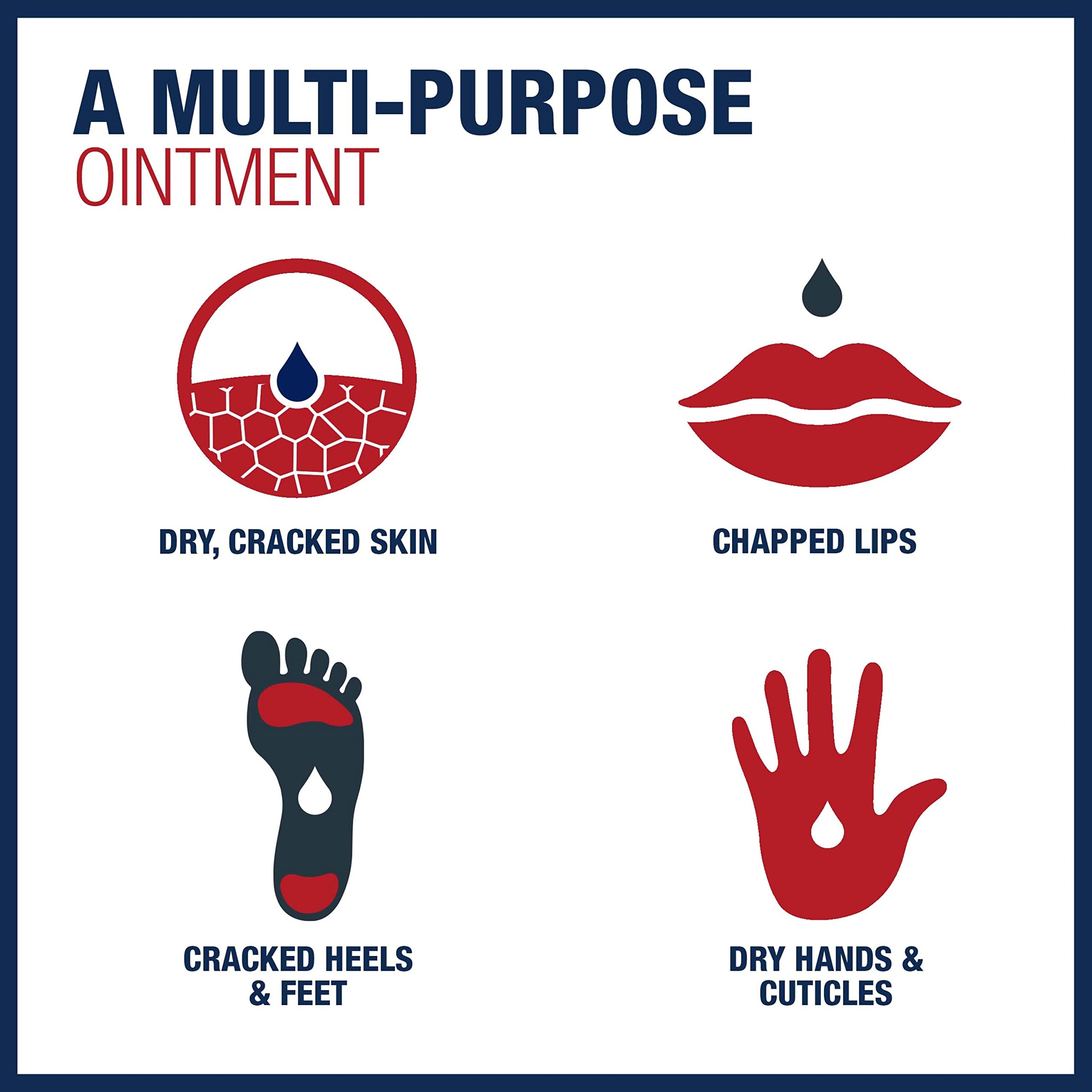Peau abîmée apaisée par la pommade Aquaphor.