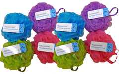 Éponge Aquasentials pouf maillage pour bain – lot de 8, exfoliante en douceur.