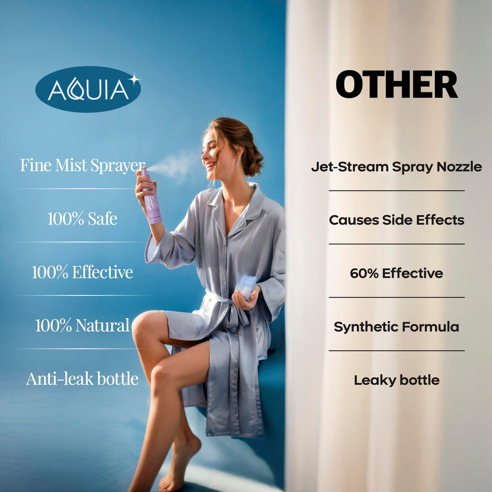 Acné et imperfections: Aquia Hypochloreux Spray peau en action.