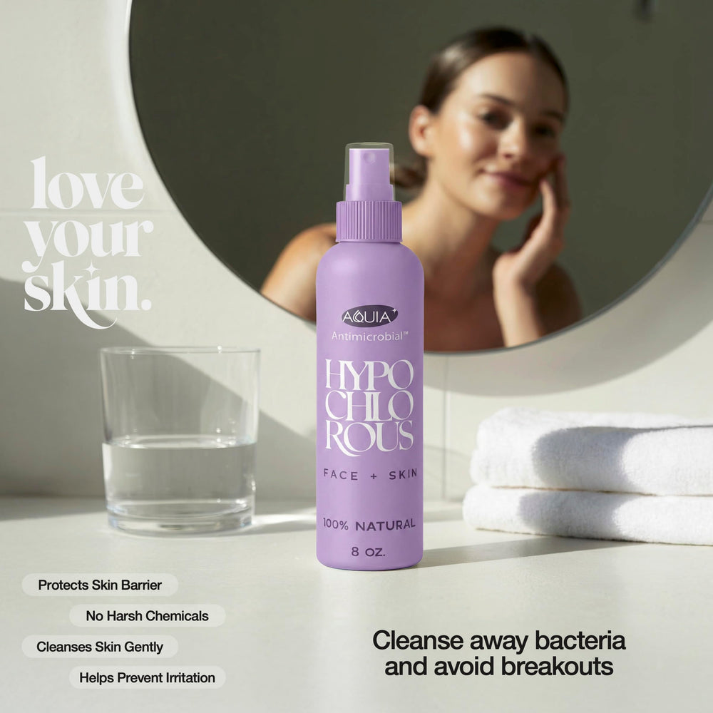 Voyage: Aquia Hypochloreux Spray 8 onces en emballage compact.