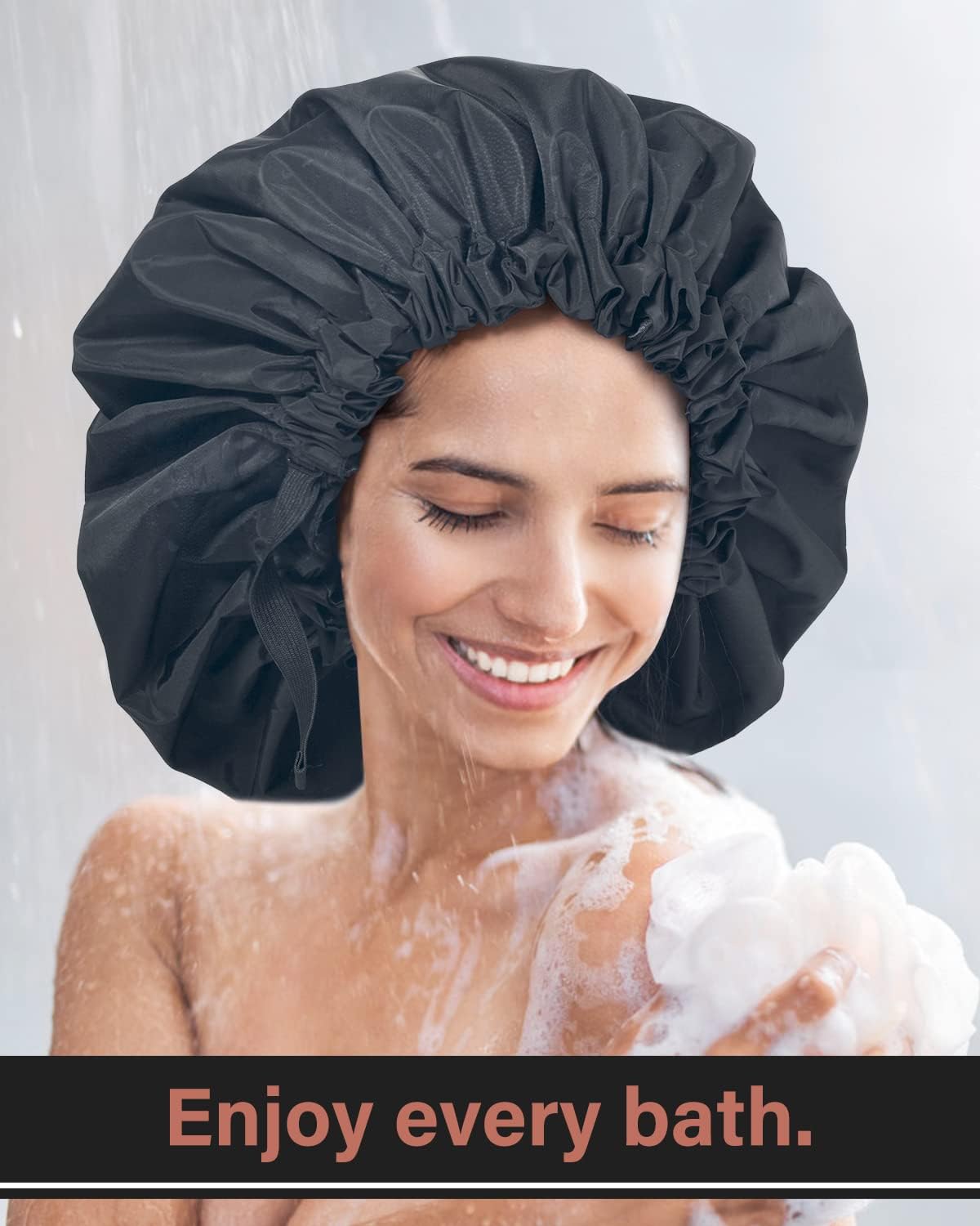 Aquior bonnet-douche-confort-bande-elastique assure un ajustement doux