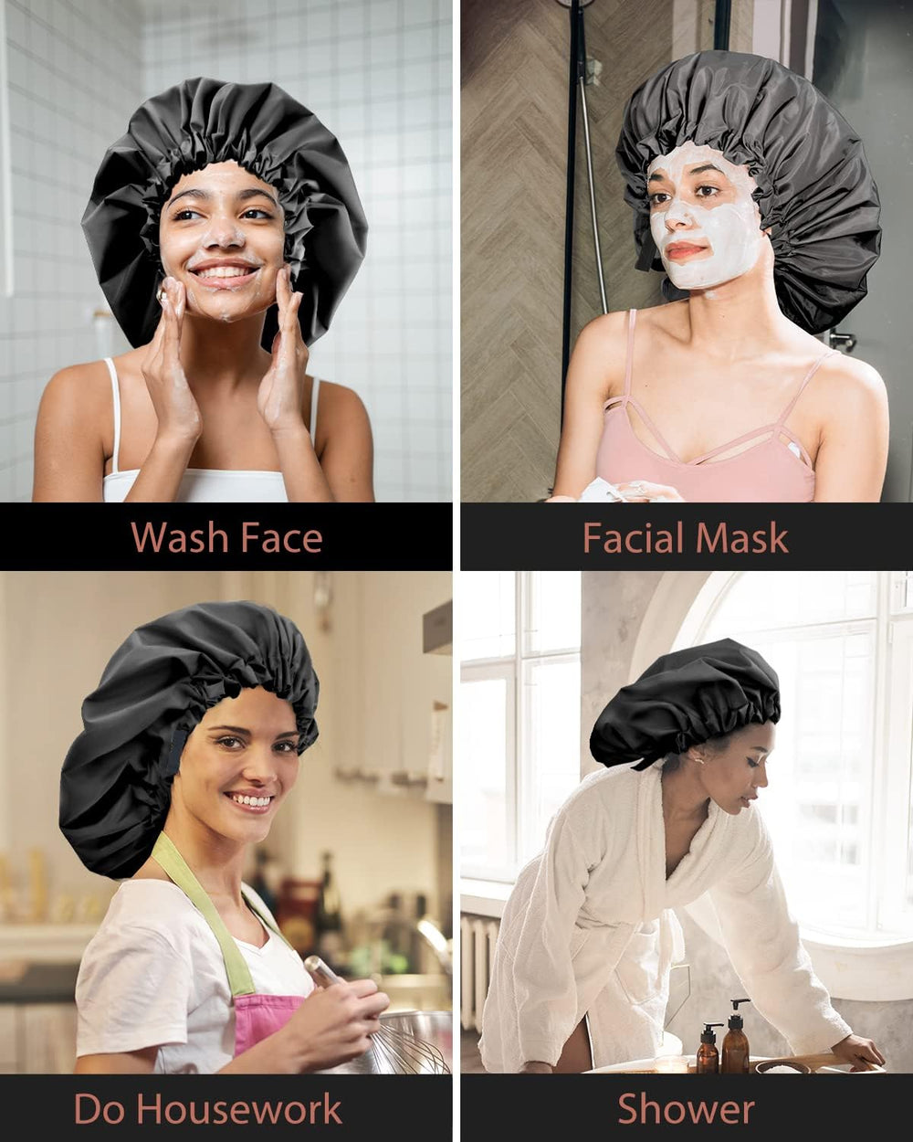 Aquior bonnet-douche-deux-couches imperméable et durable