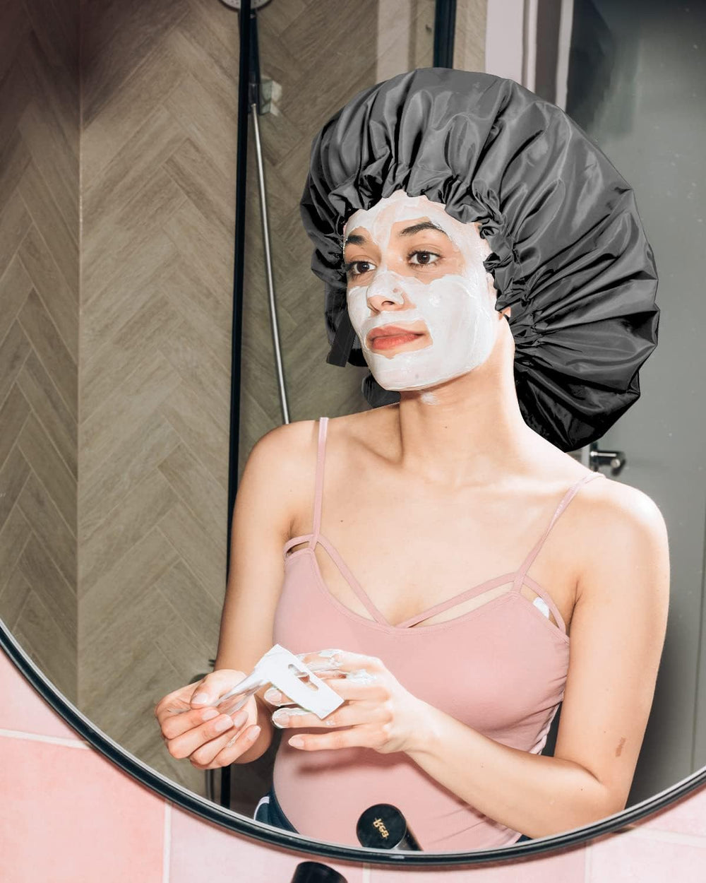 Aquior bonnet-douche-dormir protège les cheveux pendant la nuit