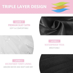 Aquior bonnet de douche exterieur-satin offre surface lisse et imperméable.