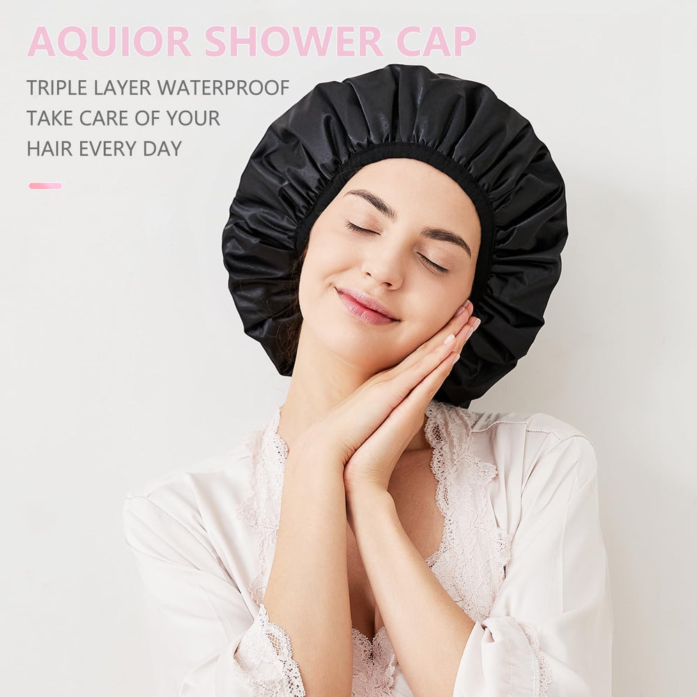 Aquior intérieur-terry absorbe l'humidité pour le soin capillaire.