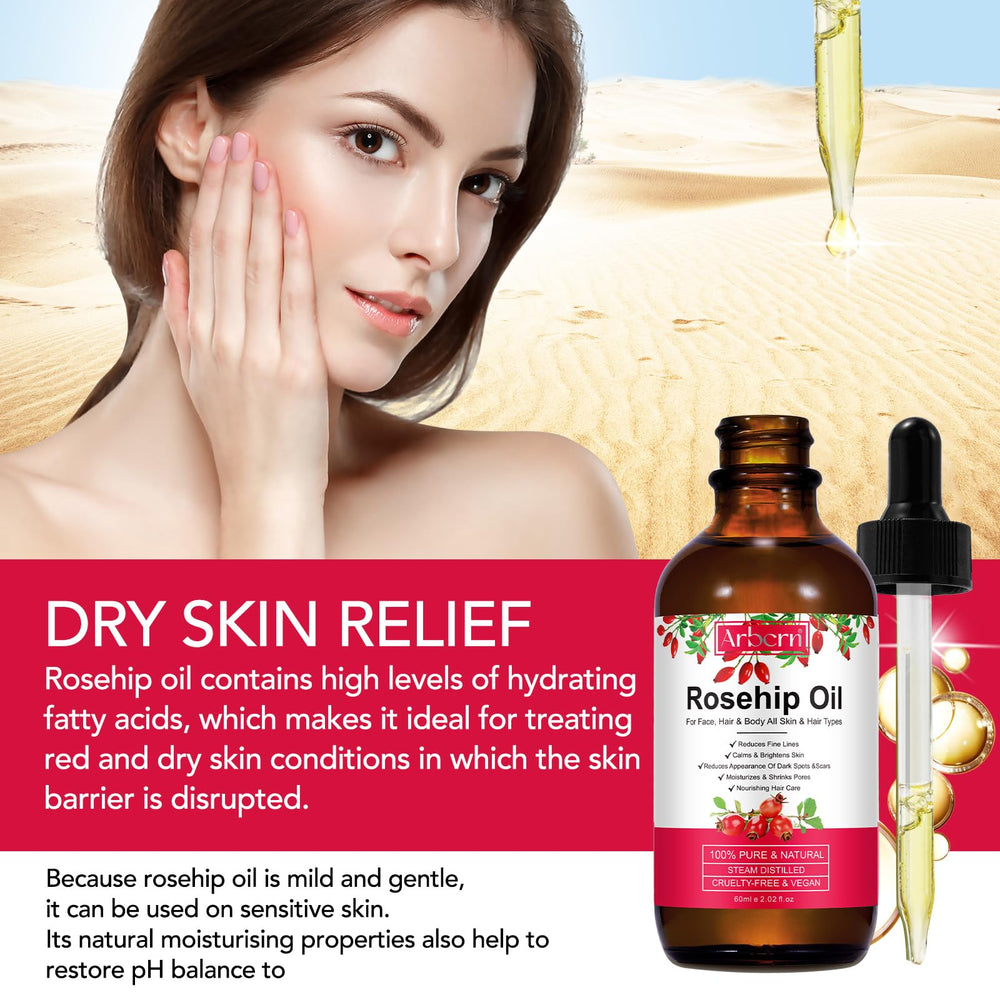 A r b c r n huile rose musquée pour cuticules : soin ciblé