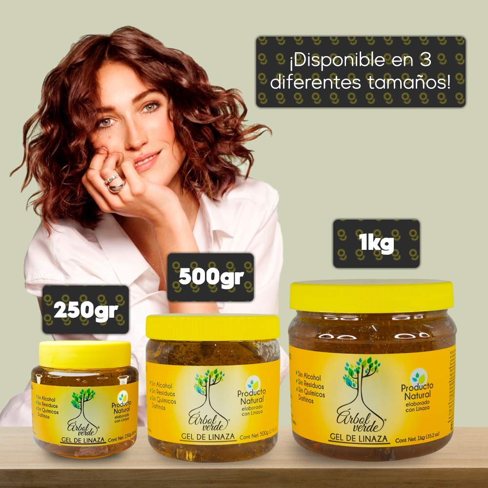 Arbol Verde Gel Linseed — ingrédients oméga-3 pour cheveux sains.
