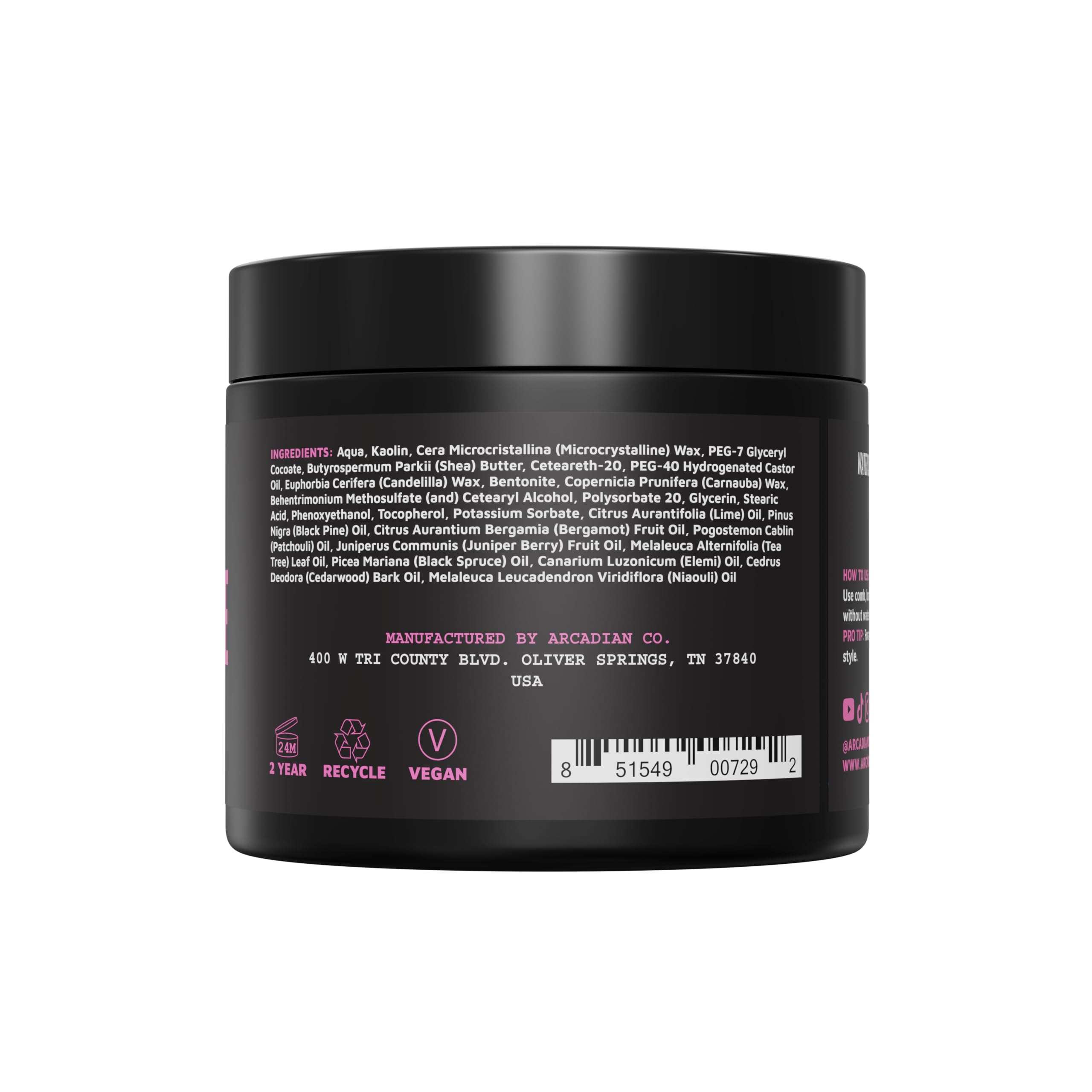 Arcadian Pâte Argile Matte – testée par des barbiers pour assurer l’excellence.