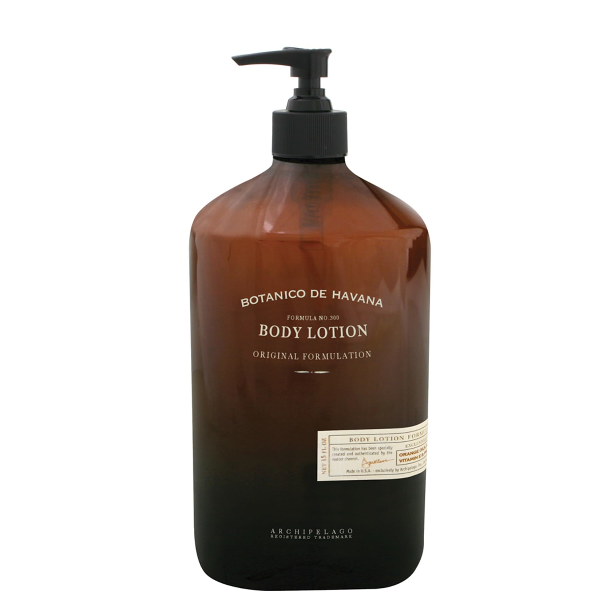 Archipelago Botanicals Botanico de Havana – flacon hydratant pour peau douce.