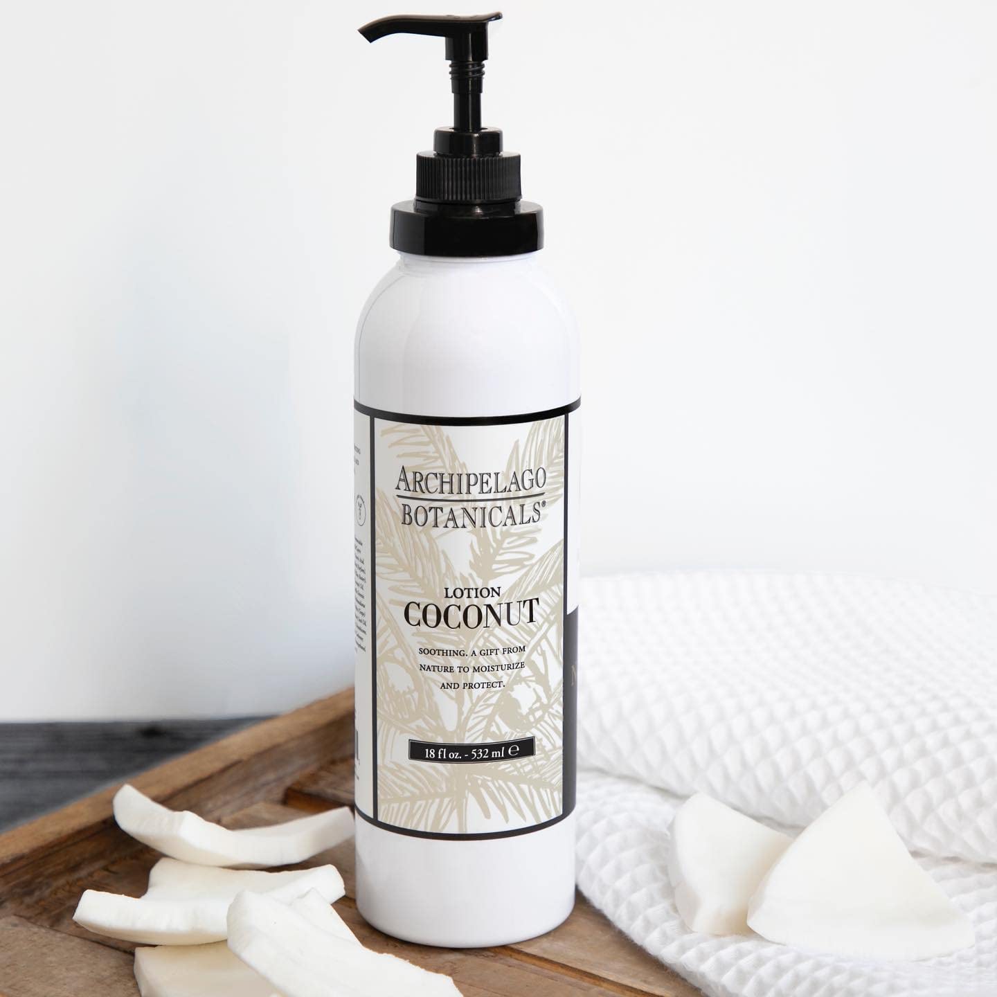 Archipelago Botanicals Lait Coco: parfum coco-verbena-lime rafraîchissant.