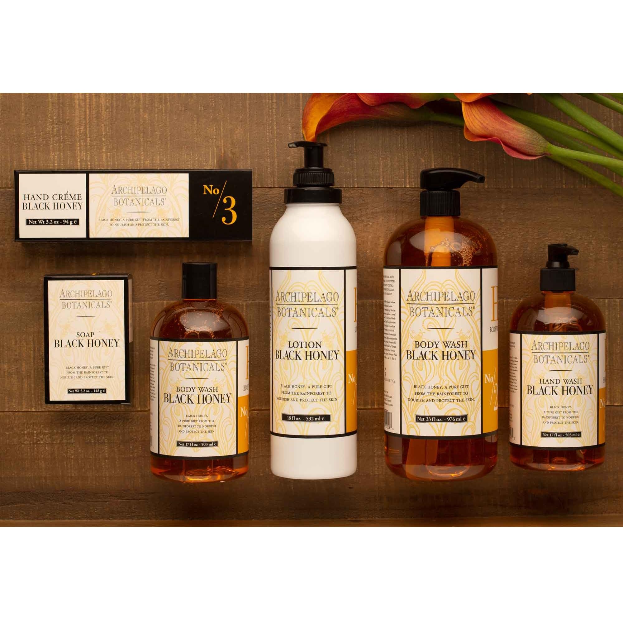 Étiquette simple Archipelago Botanicals évoquant une routine soin sans complication.