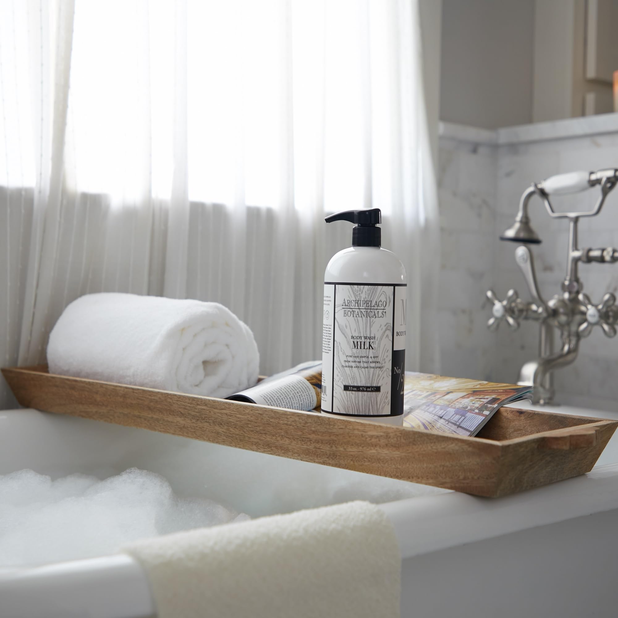 Mousse Douceur Archipelago Botanicals, mousse épaisse pour une douche agréable.